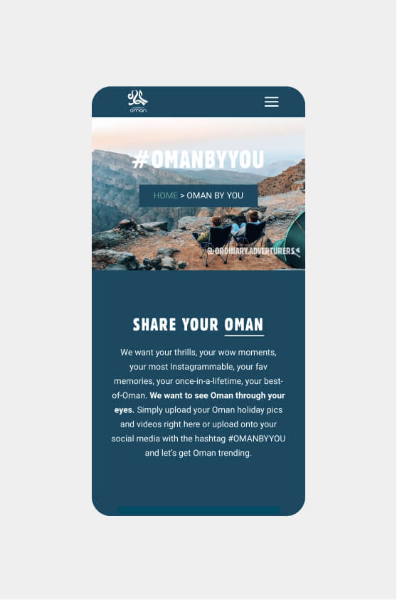 Website design and development for tourism brand